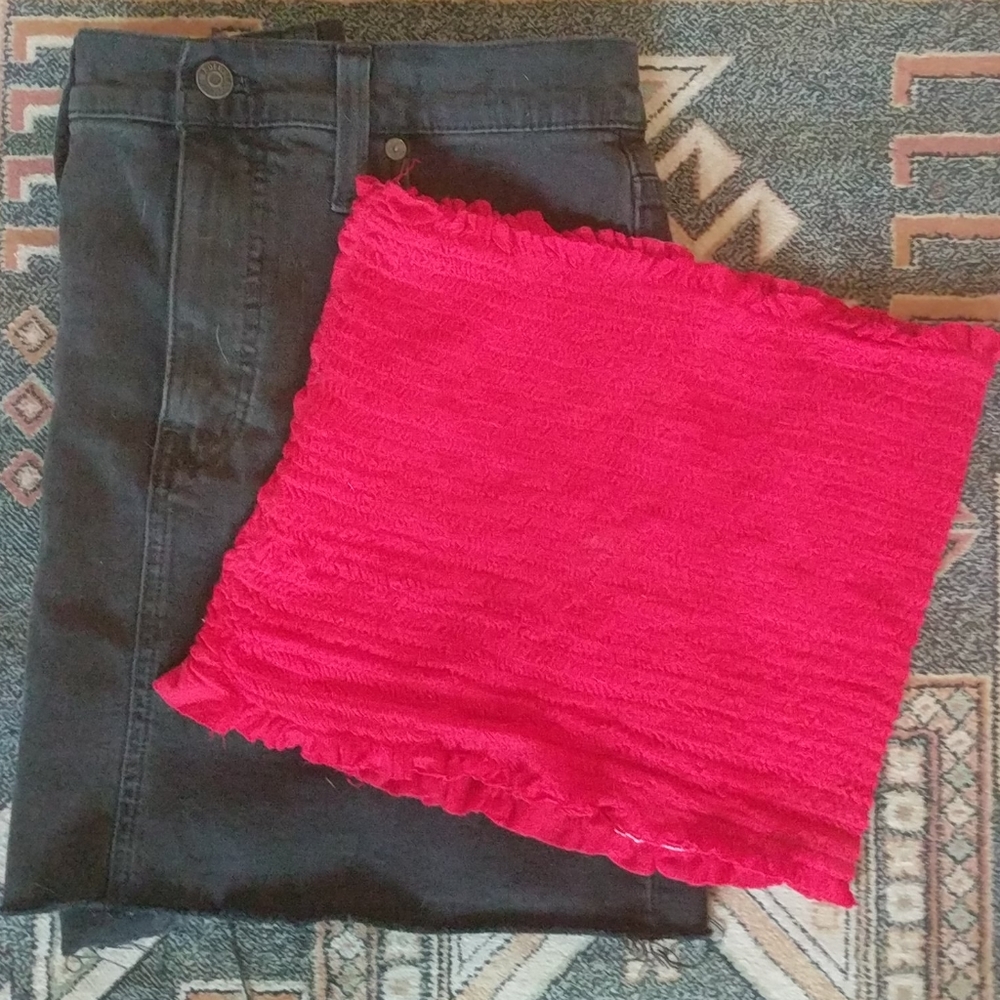 Red tube top ✨90s inspired ✨